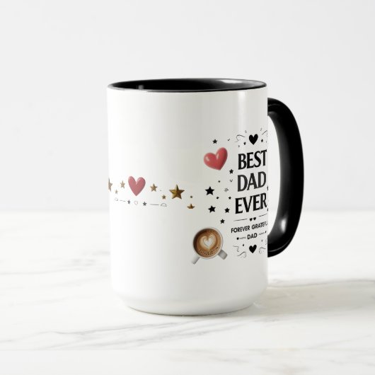 Beste vader ooit, altijd dankbaar mok (Voorkant rechts)