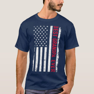 Beste vader ooit Amerikaans Vlag Patriotic Vader T-shirt