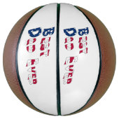 Beste vader ooit Amerikaanse vlag Basketbal (Verticaal)