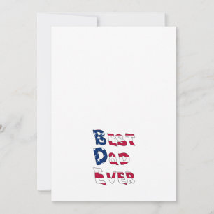Beste vader ooit Amerikaanse vlag Bedankkaart