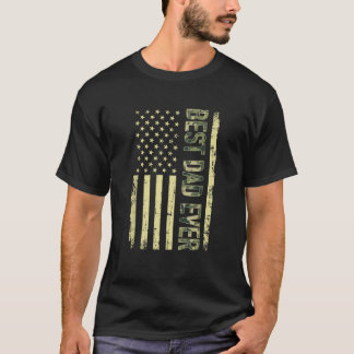 Beste vader ooit Amerikaanse vlag cadeau voor vade T-shirt