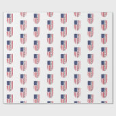 Beste vader ooit Amerikaanse vlag Cadeaupapier (Vlak)
