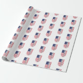 Beste vader ooit Amerikaanse vlag Cadeaupapier (Uitgerold)
