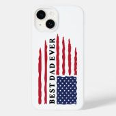 Beste vader ooit Amerikaanse vlag Case-Mate iPhone Case (Achterkant)