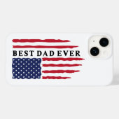 Beste vader ooit Amerikaanse vlag Case-Mate iPhone Case (Achterkant (horizontaal))