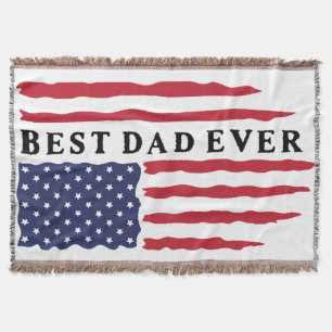 Beste vader ooit Amerikaanse vlag Deken