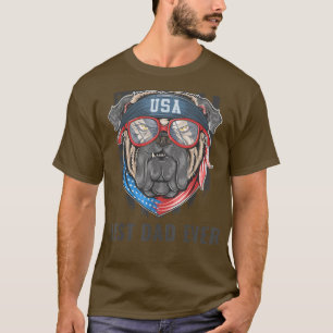 Beste vader ooit Amerikaanse vlag Geweldige dads f T-shirt