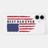 Beste vader ooit Amerikaanse vlag iPhone Hoesje (Achterkant horizontaal)