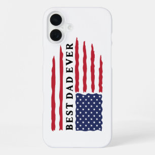 Beste vader ooit Amerikaanse vlag iPhone 16 Plus Hoesje
