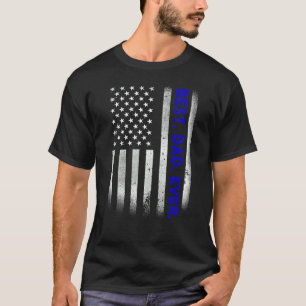  beste vader ooit Amerikaanse vlag met een druk ve T-shirt