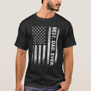 beste vader ooit Amerikaanse vlag met een druk ve T-shirt