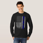  beste vader ooit Amerikaanse vlag met een druk ve T-shirt (Voorkant volledig)
