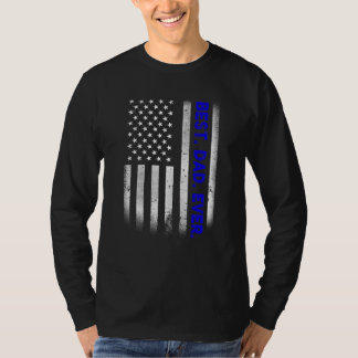 beste vader ooit Amerikaanse vlag met een druk ve T-shirt