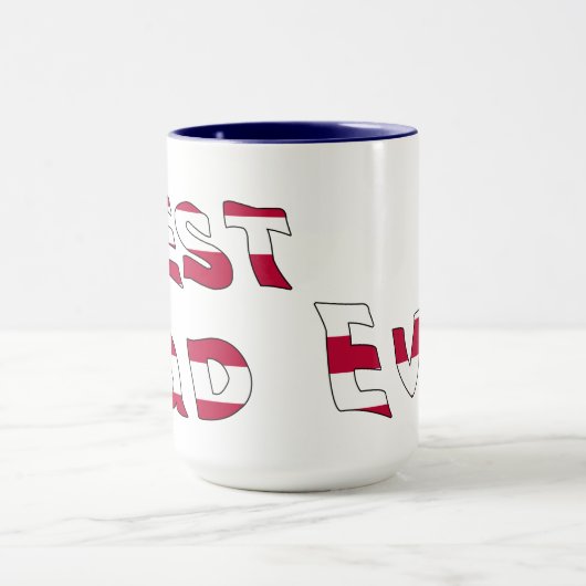 Beste vader ooit Amerikaanse vlag Mok (Midden)