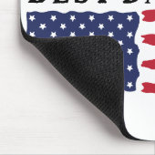 Beste vader ooit Amerikaanse vlag Muismat (Hoek)