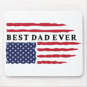 Beste vader ooit Amerikaanse vlag Muismat (Voorkant)