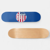 Beste vader ooit Amerikaanse vlag Persoonlijk Skateboard (Horizontaal)