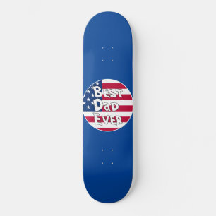 Beste vader ooit Amerikaanse vlag Persoonlijk Skateboard