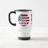 Beste vader ooit Amerikaanse vlag Reisbeker (Links)