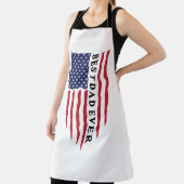 Beste vader ooit Amerikaanse vlag Schort (Insitu)