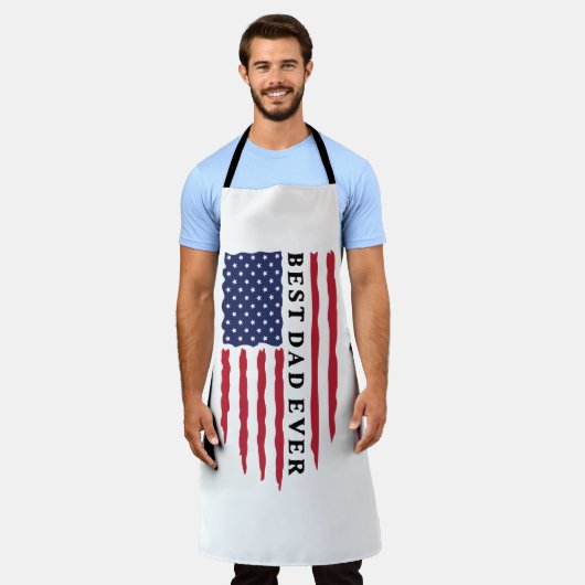 Beste vader ooit Amerikaanse vlag Schort (Gedragen)
