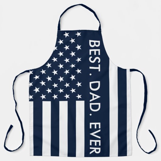 Beste vader ooit Amerikaanse vlag Schort (Voorkant)