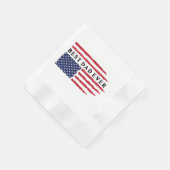 Beste vader ooit Amerikaanse vlag Servet (Hoek)