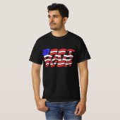 Beste vader ooit Amerikaanse vlag T-shirt (Voorkant volledig)
