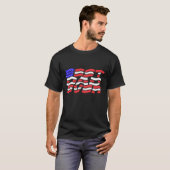 Beste vader ooit Amerikaanse vlag T-shirt (Voorkant volledig)