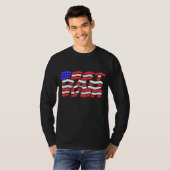 Beste vader ooit Amerikaanse vlag T-shirt (Voorkant volledig)