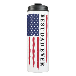 Beste vader ooit Amerikaanse vlag Thermosbeker