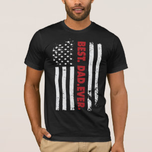 Beste vader ooit, Amerikaanse vlag Vaderdag T-shirt