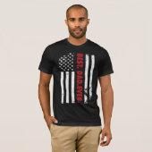 Beste vader ooit, Amerikaanse vlag Vaderdag T-shirt (Voorkant volledig)