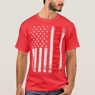  beste vader ooit Amerikaanse vlag Vaderdag T-shirt