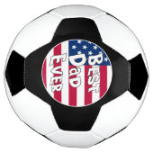 Beste vader ooit Amerikaanse vlag Voetbal (Gedraaid)