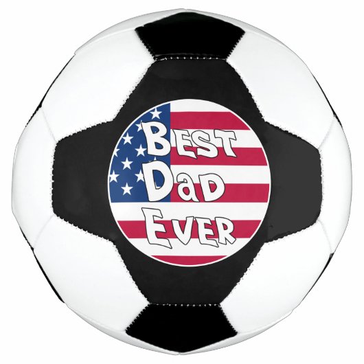 Beste vader ooit Amerikaanse vlag Voetbal (Voorkant)