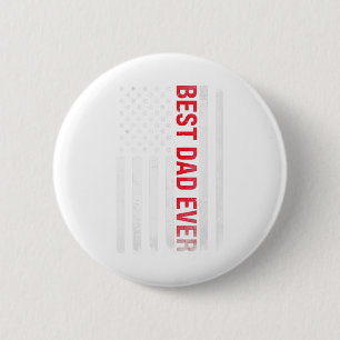 Beste vader ooit Amerikaanse vlag voor de eerste k Ronde Button 5,7 Cm