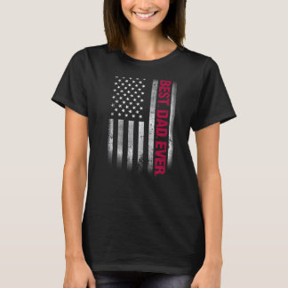 Beste vader ooit Amerikaanse vlag voor Vaderdag T-shirt