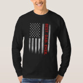 Beste vader ooit Amerikaanse vlag voor Vaderdag T-shirt (Voorkant)