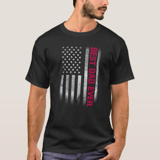 Beste vader ooit Amerikaanse vlag voor Vaderdag T-shirt