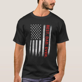 Beste vader ooit Amerikaanse vlag voor Vaderdag T-shirt