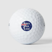 Beste vader ooit Australië vlag Golfballen (Voorkant)