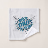 Beste vader ooit bad handdoek (Wasdoekje)