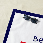 Beste vader ooit Baseball Sportfotofeesten Dag Strandlaken (In situ)