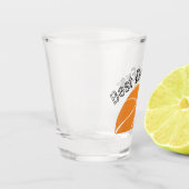 Beste vader ooit Basketball Distress text Shot Glas (Links)