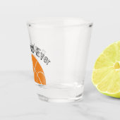 Beste vader ooit Basketball Distress text Shot Glas (Rechts)