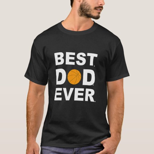 Beste vader ooit Basketball T-shirt (Voorkant)