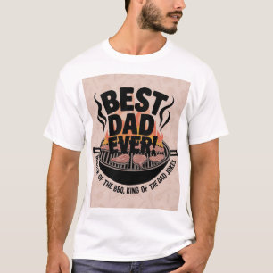 Beste vader ooit BBQ-ontwerp – Koning van de grill T-shirt