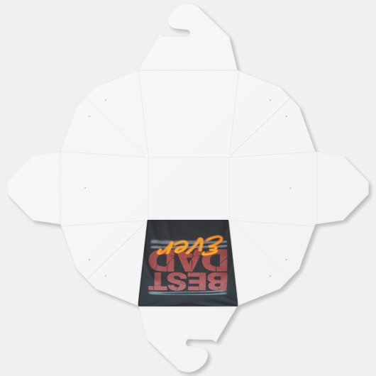 Beste vader ooit bedankdoosjes (Ongevouwen)