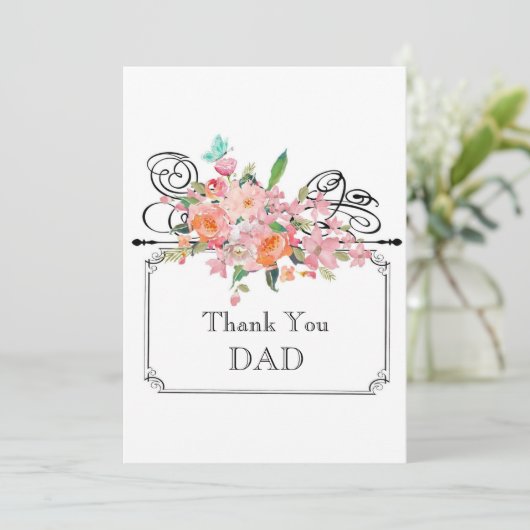 Beste vader ooit bedankkaart (Staand voorkant)